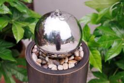 Primrose Wildflower Cut Out Design Garden Water Feature with LED Lights 86cm in Black - thumbnail 6