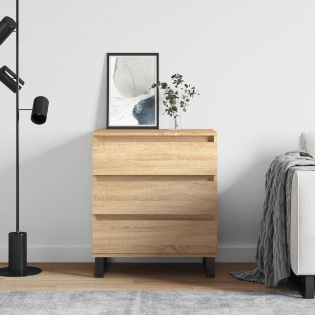 Berkfield Home Sideboard Sonoma Oak 60x35x70 cm Engineered Wood in Brown - Size: 60 x 35 x 70 cm - image 1