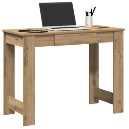 Berkfield Home Desk Artisan Oak 100x45x75 cm Engineered Wood in Brown - Size: 100 x 45 x 75 cm - thumbnail 1