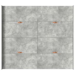 Berkfield Home Storage Bed Frame with Drawer with Headboard with Storage Concrete grey 180 x 200 cm - thumbnail 8