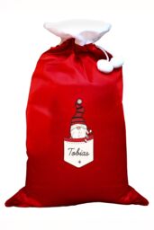 Personalised Memento Company Men's Personalised Gonk Family Red Christmas Sack - Boy