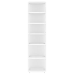Berkfield Home Shoe Cabinet White 27.5x27x102 cm Engineered Wood - thumbnail 4