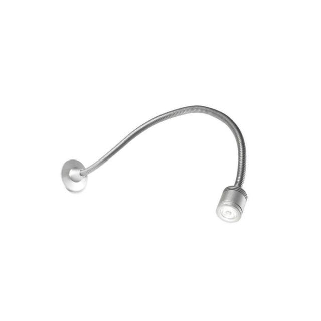Netlighting Wall LED Adjustable Wall Light Reading Lamp Anodised Aluminium in Grey