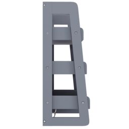 Home Discount Vida Designs 3 Tier Wall Mounted Wooden Decor Floating Rack Organizer in Grey - thumbnail 6