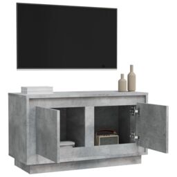 Berkfield Home TV Cabinet Concrete Grey 80x35x45 cm Engineered Wood - Size: 80 x 35 x 45 cm - thumbnail 5