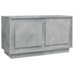 Berkfield Home TV Cabinet Concrete Grey 80x35x45 cm Engineered Wood - Size: 80 x 35 x 45 cm - thumbnail 2