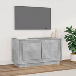 Berkfield Home TV Cabinet Concrete Grey 80x35x45 cm Engineered Wood - Size: 80 x 35 x 45 cm - thumbnail 1