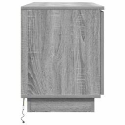 Berkfield Home TV Cabinet Grey Sonoma 100x38x49 cm Engineered Wood - Size: 100 x 38 x 49 cm - thumbnail 8