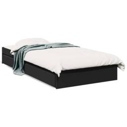 Berkfield Home Modern Bed Frame with Drawers without Mattress Black 75x190 cm Sm - Size: Small Single - thumbnail 3