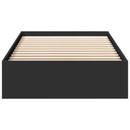 Berkfield Home Modern Bed Frame with Drawers without Mattress Black 75x190 cm Sm - Size: Small Single - thumbnail 4