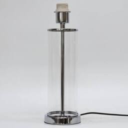 First Choice Lighting Set of 2 Aura - Chrome Table Lamps with Black Pleated Velvet Shades in Silver - thumbnail 6