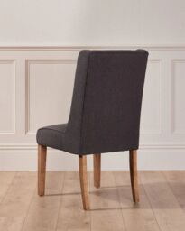 Dibor Cannes Button Back Kitchen Furniture Dining Room Chair - Charcoal in Brown - thumbnail 4