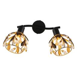 Netlighting Mika Twin Ceiling Spotlight Matt Black 2x E14 - thumbnail 3