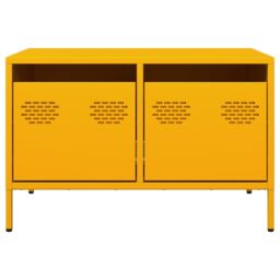 Berkfield Home TV Cabinet Mustard Yellow 68x50x43.5 cm Cold-rolled Steel - thumbnail 6