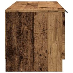 Berkfield Home TV Cabinet Old Wood 102x35x36.5 cm Engineered Wood in Brown - thumbnail 5