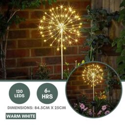 Marco Paul 2pck Solar Starburst Stake light in White - thumbnail 2