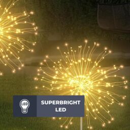 Marco Paul 2pck Solar Starburst Stake light in White - thumbnail 3