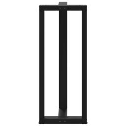 Berkfield Home Bar Table Legs T-Shaped¬†2 pcs Black 40x35x(100-101) cm Steel - thumbnail 6