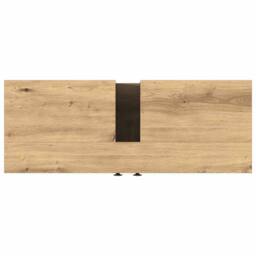 Berkfield Home Bathroom Sink Cabinet Artisan Oak 80x30x60 cm Engineered Wood in Brown - Size: 80 x 30 x 60 cm - thumbnail 9