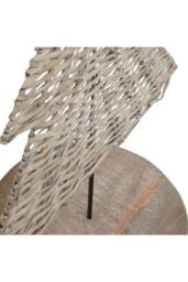 KDMD Noel Collection Wicker Tree Ornament - Rustic Holiday Decor in Brown - thumbnail 2