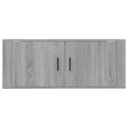 Berkfield Home Wall Mounted TV Cabinet Grey Sonoma 100x34.5x40 cm - thumbnail 6