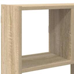 Berkfield Home Wall Cube Shelf 12 Compartments Sonoma Oak Engineered Wood in Light Oak - thumbnail 8