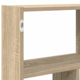 Berkfield Home Wall Cube Shelf 12 Compartments Sonoma Oak Engineered Wood in Light Oak - thumbnail 7