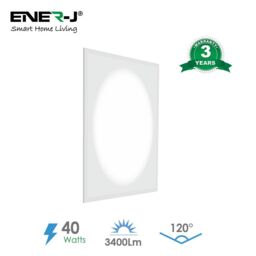 ENER-J Moon Light LED Backlit Panel Light, 60x60cms, 3400 lumens, 3 Years warranty, 6000K in White - Size: 25 cm diameter x 19 cm high - thumbnail 2