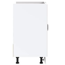 Berkfield Home Sink Base Cabinet Kalmar High Gloss White 80x46x81.5 cm Engineered Wood - thumbnail 6
