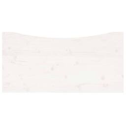 Berkfield Home Desk Top White 110x60x2.5 cm Solid Wood Pine - thumbnail 5