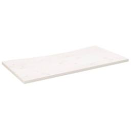 Berkfield Home Desk Top White 110x60x2.5 cm Solid Wood Pine - thumbnail 1