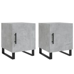Berkfield Home Bedside Cabinets 2 pcs Concrete Grey 40x40x50 cm Engineered Wood - Size: 40 x 40 x 50 cm - thumbnail 2