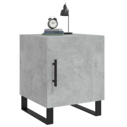 Berkfield Home Bedside Cabinets 2 pcs Concrete Grey 40x40x50 cm Engineered Wood - Size: 40 x 40 x 50 cm - thumbnail 4