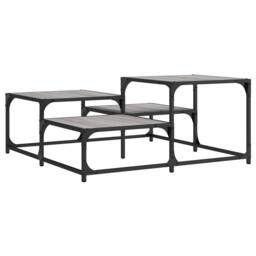 Berkfield Home Durable Coffee Table Grey Sonoma 87.5x87.5x40 cm Engineered Wood - thumbnail 3