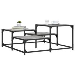 Berkfield Home Durable Coffee Table Grey Sonoma 87.5x87.5x40 cm Engineered Wood - thumbnail 2