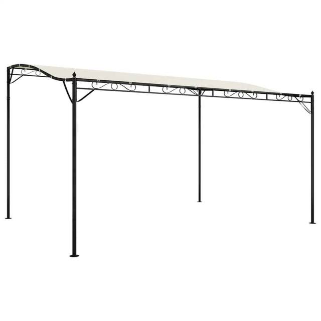 Berkfield Home Canopy Cream 4x3 m 180 g/m ² Fabric & Steel in Beige - image 1