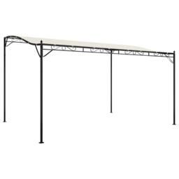 Berkfield Home Canopy Cream 4x3 m 180 g/m ² Fabric & Steel in Beige - thumbnail 1