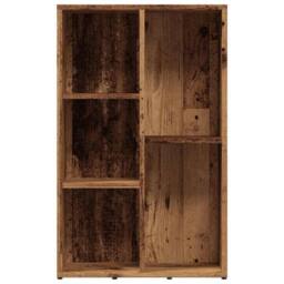 Berkfield Home Classic Book Cabinet Old Wood 50x25x80 cm Engineered Wood in Brown - Size: 50 x 25 x 80 cm - thumbnail 5