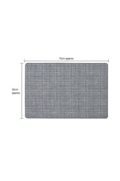 JVL Elegance Range Indoor Machine Washable Doormat 50 x 75 cm Grey - Size: 50 cm x 75 cm - thumbnail 5