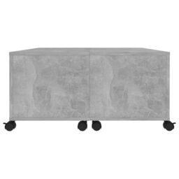 Berkfield Home Coffee Table Concrete Grey 75x75x38 cm Engineered Wood - Size: 75 x 75 x 38 cm - thumbnail 6