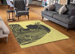 Benjamin Tate Design Egyptian Women On Yellow Rug in Natural - Size: Large - thumbnail 2