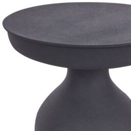 Wyld and Coco Aria Round Side Table Black Iron Matte Powder Coat End Table - thumbnail 4