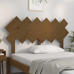 Berkfield Home Bed Headboard Honey Brown 132x3x81 cm Solid Wood Pine - Size: 132 x 3 x 81 cm - thumbnail 3
