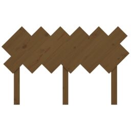 Berkfield Home Bed Headboard Honey Brown 132x3x81 cm Solid Wood Pine - Size: 132 x 3 x 81 cm - thumbnail 4
