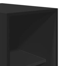 Berkfield Home Wardrobe Black 30x50x200 cm Engineered Wood - Size: 30 x 50 x 200 cm - thumbnail 7