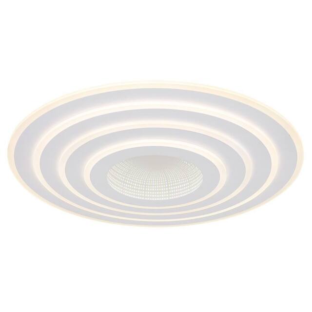 Netlighting Jocelyn Round Semi Ceiling Light White LED Dimmable 2700-6500K Remote - image 1