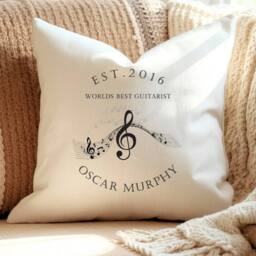 Aye Do Gifts Personalised Musicians Cushion Gift in Cream - Size: 40 cm x 40 cm - thumbnail 2