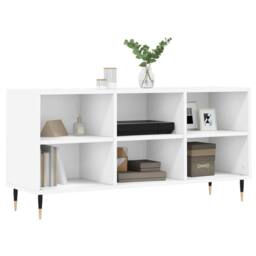 Berkfield Home TV Cabinet White 103.5x30x50 cm Engineered Wood - thumbnail 1