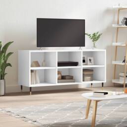 Berkfield Home TV Cabinet White 103.5x30x50 cm Engineered Wood - thumbnail 2