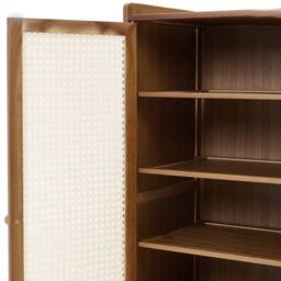 EONLION Shoe Cabinet Storage Cupboard Footwear Stand Rack in Beige - thumbnail 3